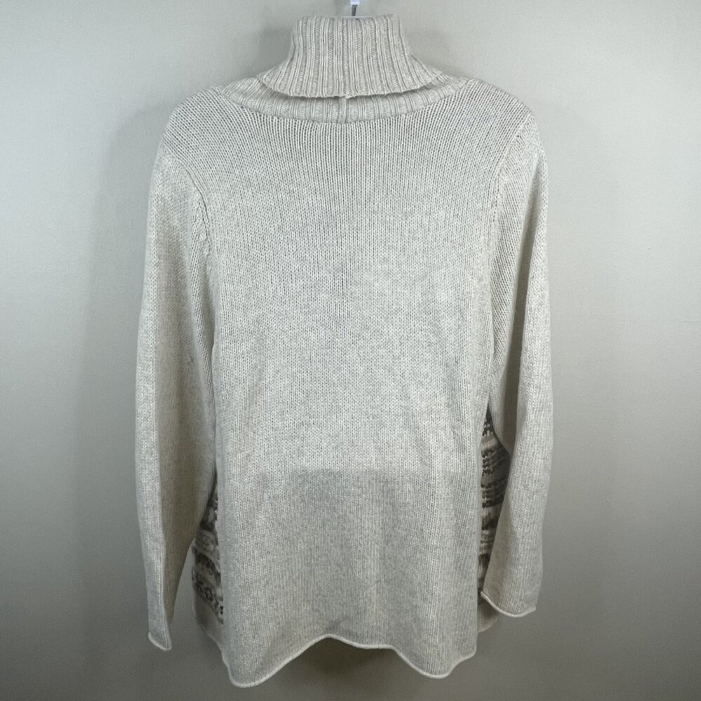 St Johns Bay Womens Shawl Collar Nordic Neutral Sweater 2X Cardigan Comfy Cozy - Picture 4 of 10